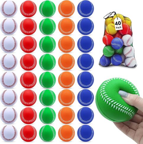 Magicorange Baseball,Foam Baseballs Training Baseballs Unmarked Practice Baseball for Hitting, Soft Toss, Batting, Fielding, Pitching in Kuwait