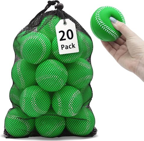 Magicorange Baseball,Foam Baseballs Training Baseballs Unmarked Practice Baseball for Hitting, Soft Toss, Batting, Fielding, Pitching in Kuwait
