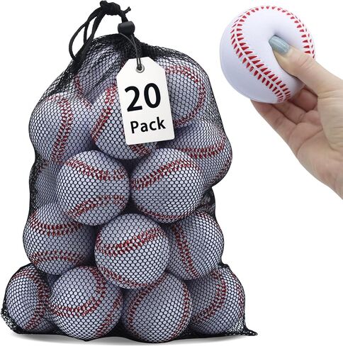 Magicorange Baseball,Foam Baseballs Training Baseballs Unmarked Practice Baseball for Hitting, Soft Toss, Batting, Fielding, Pitching in Kuwait