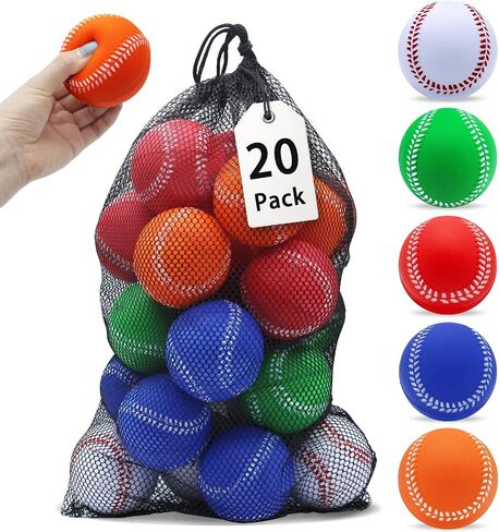 Magicorange Baseball,Foam Baseballs Training Baseballs Unmarked Practice Baseball for Hitting, Soft Toss, Batting, Fielding, Pitching in Kuwait