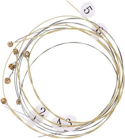 Vaguelly 10Pcs Lyre Strings Replacement Kit Steel Strings for Lyre Harp Accessories Enhance Sound Sweetness and Resonance for Musicians in Kuwait