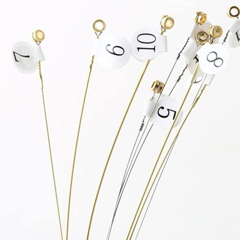 Vaguelly 10Pcs Lyre Strings Replacement Kit Steel Strings for Lyre Harp Accessories Enhance Sound Sweetness and Resonance for Musicians in Kuwait