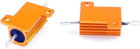 10 Watt 0.1 Ohm 5% Wirewound Resistor Electronic Aluminium Shell Resistor Gold (Pack of 2) in Kuwait