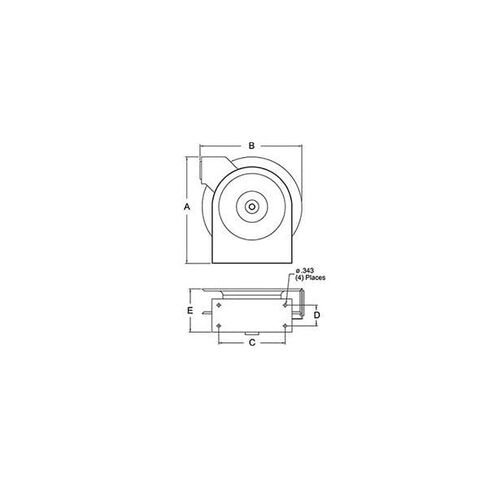 Spring Return Hose Reel,1/4" MNPT,50 ft in Kuwait