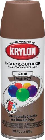 Krylon K05356207 ColorMaster Paint + Primer, Satin, Brown Boots, 12 oz. in Saudi Arabia