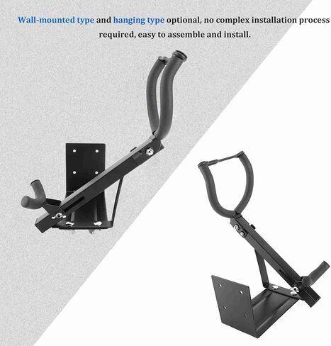 Tenor Saxophone Stand Secure Wall Mounted Saxophone Hanger Easy to Use Black Metal in Kuwait