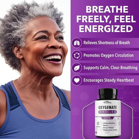 Real Science Nutrition Offers Oxygenate Miracle - Formulated for Lung Support, Helps Relieve Symptoms of Low Oxygen Such as Shortness of Breath, Rapid Heart Rate, Snoring, Wheezing, and Others in Saudi Arabia