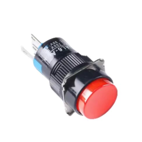 (5pcs) Round Pushbutton Switch AL6-A Self-Locking Position 5-pin Power Small Pushbutton Switch 250V 3A 16mm Round Power Activated Small Pushbutton Switch (Green) in Kuwait