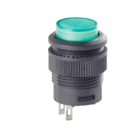 (5 قطع) زر ضغط دائري R16-503B إعادة ضبط ذاتي 2 دبوس مفتاح زر ضغط صغير 250 فولت 3 أمبير 16 مم مفتاح زر ضغط صغير منشط بالطاقة المستديرة (أحمر) in Kuwait