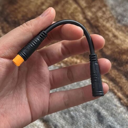 Baja Light لكابل تمديد الدراجة الكهربائية ذو 3 دبابيس، موصل محرك مقاوم للماء من ذكر إلى أنثى لمصباح Ebike الأمامي والقرن والضوء الأمامي | مادة قابلة للتنفس in Kuwait