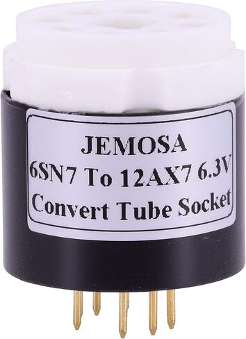 1 قطعة 6SN7 6SL7 6N8P 6N9P CV181 إلى 12AX7 12AU7 ECC82 ECC83 7025 6.3V DIY الصوت فراغ مُضخّم صوت تحويل المقبس التكيف (6SN7 إلى 12AX7 الباكليت) in Kuwait