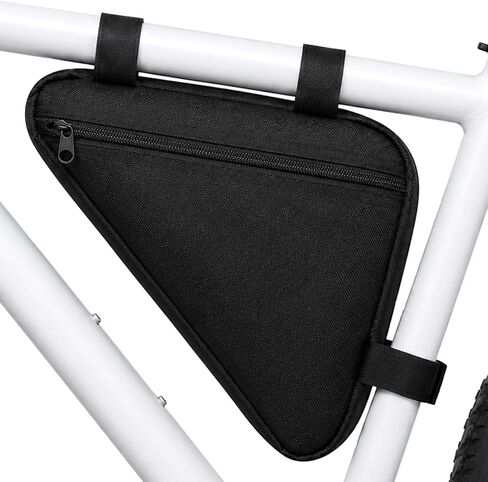 Bicycle Frame Bag, Bike Frame Bag, Lightweight Waterproof Cycling Storage Bags for Road and Mountain Bikes, Black in Kuwait