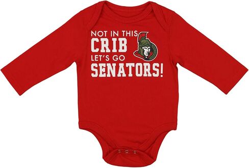 بدلة برسومات NHL Baby Ottawa Senators من Outerstuff، أحمر، 3-6 أشهر in Kuwait