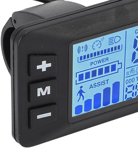 شاشة LCD للدراجة الكهربائية، لوحة تحكم بشاشة 5 دبابيس لمقود الدراجة سكوتر، مجموعة تحويل سكوتر الكمبيوتر للدراجة، عداد عرض ركوب الدراجات، سهولة القراءة in Kuwait