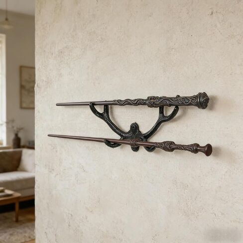 Wand Display Wall Mount - 3D Antler Wand Stand Wall Wizard Magic Wands Holder Iron Art Holder for Wizard Wand Home Office Display in Kuwait