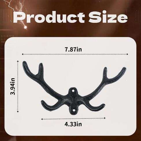 Wand Display Wall Mount - 3D Antler Wand Stand Wall Wizard Magic Wands Holder Iron Art Holder for Wizard Wand Home Office Display in Kuwait