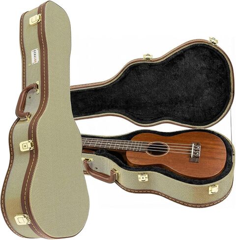 Gearlux Polyfoam Soprano Ukulele Case - Tweed in Kuwait
