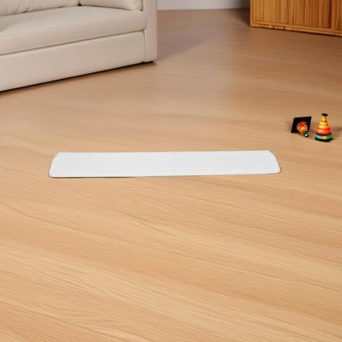 2Pcs Anti-Kick Pedal Ramp for Baby Gate Height Adjustment Floor Bridge Strip for Stair Safety White Suitable for Baby and PET Protection in Kuwait