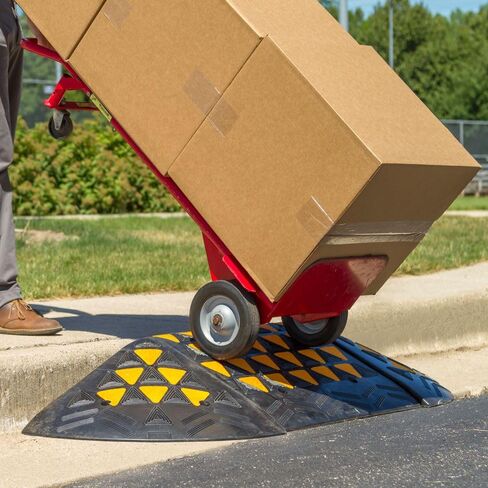 Guardian 8" Rubber Curb Ramp with Round End Caps in Kuwait