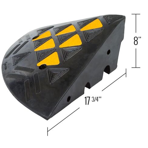 Guardian 8" Rubber Curb Ramp with Round End Caps in Kuwait