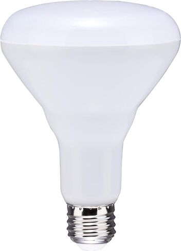 مصباح Satco S39628 8.5W BR30 LED، قابل للتعتيم، 2700K أبيض دافئ، 700 لومن، صقيع، قاعدة متوسطة، 120 فولت، موقع رطب، مكافئ ساطع 65 وات، مصنف للتركيبات المغلقة (12 حزمة) in Kuwait
