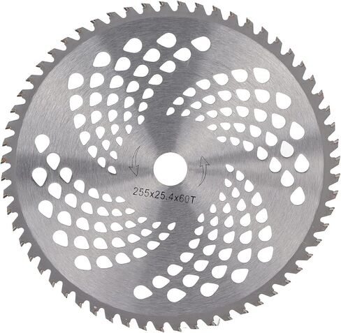 Walfront 60 Teeth Circular Saw Disc Wheel High Speed Steel 255mm for Garden Trimmer Brush Cutter with Durable Fast Cutting in Kuwait