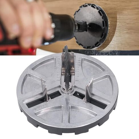 Adjustable Punching Saw, Circular Hole Opener Tool, Triple Tooth Blades with Triple Tooth, Ideal for Wood, Plastic & Plumbing, Diameter 45-130mm, Cutting Depth 30mm in Kuwait