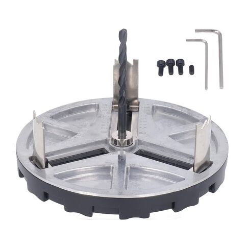Adjustable Punching Saw, Circular Hole Opener Tool, Triple Tooth Blades with Triple Tooth, Ideal for Wood, Plastic & Plumbing, Diameter 45-130mm, Cutting Depth 30mm in Kuwait