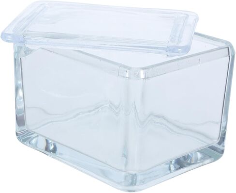 VALICLUD Glass Coplin Staining Jar for Microscope Slides Leakproof Portable Glass Container Holding to 20 Slides and Laboratory Experiments in Kuwait