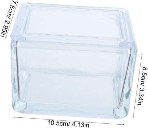 VALICLUD Glass Coplin Staining Jar for Microscope Slides Leakproof Portable Glass Container Holding to 20 Slides and Laboratory Experiments in Kuwait