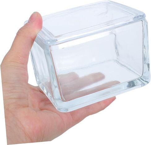 VALICLUD Glass Coplin Staining Jar for Microscope Slides Leakproof Portable Glass Container Holding to 20 Slides and Laboratory Experiments in Kuwait
