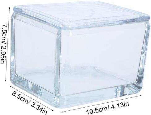 VALICLUD Glass Coplin Staining Jar for Microscope Slides Leakproof Portable Glass Container Holding to 20 Slides and Laboratory Experiments in Kuwait