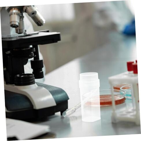 6pcs Laboratory Plastic Coplin Staining Jars with Lid 5-slide Capacity Staining Tanks Scientific and Educational Use in Kuwait