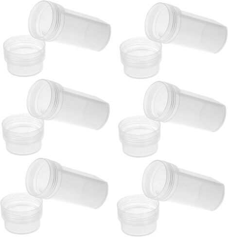 6pcs Plastic Staining Jar with Lid for Lab Microscope Slides High Transparency Coplin Slide Staining Tank Holder for Laboratory Use in Saudi Arabia