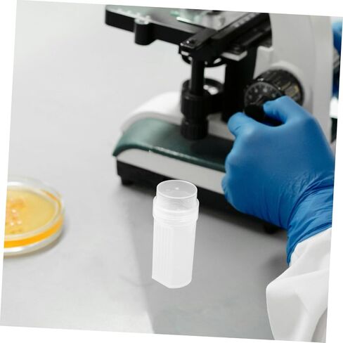 6pcs Plastic Staining Jar with Lid for Lab Microscope Slides High Transparency Coplin Slide Staining Tank Holder for Laboratory Use in Saudi Arabia