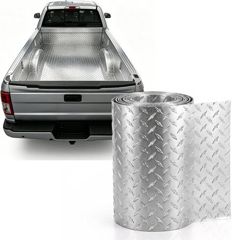Aluminum Plate 96" x 48" Industrial Grade Diamond Tread Sheet, Heavy Duty Anti-Slip Embossed Checker Plate for Wall Covering, Cargo Trailer, Flooring, RV and More - Easy to Weld & Cut in Kuwait