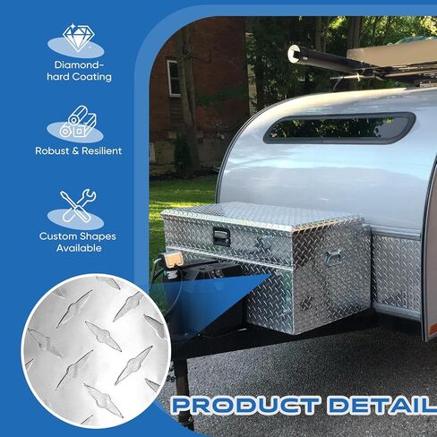 1 Pcs 96 X 24 X 0.06 Inch Diamond Plate Sheet 1.4 mm Thick Aluminum Metal Sheet Heavy Duty Tread Embossed Aluminum Diamond Checker Plate for Wall Covering, Cargo Trailer, RV in Kuwait
