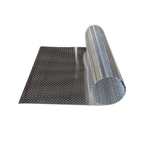 48" x 120" x .025" Thick Aluminum Diamond Plate Polished Sheet, 4 ft x 10 ft - 1/40th Thick, Rock Guard, Trailer, RV in Kuwait