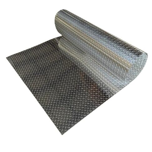 48" x 120" x .025" Thick Aluminum Diamond Plate Polished Sheet, 4 ft x 10 ft - 1/40th Thick, Rock Guard, Trailer, RV in Kuwait