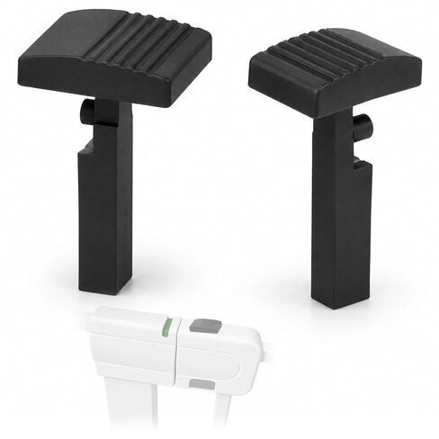 2 Pack Replacement Top Lock Switch, Replacement Parts for Walk-Through Gate, Gate Latch Switch Repair Kit Compatible with Safety 1st Easy Install Gate, Durable Non-Slip Upgrade, Black Plastic in Kuwait