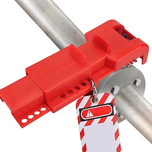 Pilipane Butterfly Valve Lockout Device Adjustable Heavy Duty Industrial Safety Lockout for Water Gas Shut Off Valves PP Material 8mm to 45mm in Kuwait
