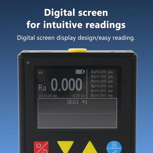 جهاز اختبار خشونة السطح، جهاز اختبار خشونة السطح عالي الدقة، مع شاشة LCD ومسبار مستشعر، معلمات (um) Ra/rz/rq/rtrp/rv/rc، لقياس السطح الدقيق in Kuwait