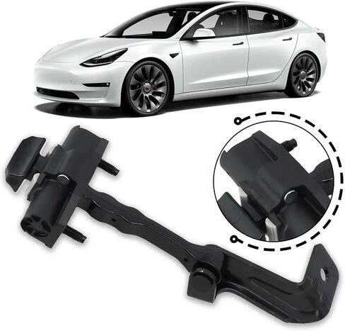 حزام فحص مفصل الباب لـ Tesla للطراز 3 2017 2018 2019 2020 2021 سيارة أسود أمامي يمين فحص الباب حزام إيقاف السيارة المفصلي سدادة فحص الحزام OEM 111029800D in Kuwait