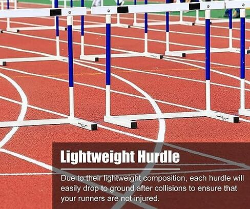 Height Adjustable Track and Field Hurdles - Sport Speed Training Equipment for All Ages, Ideal for Obstacle Courses and Jumping Drills in Kuwait