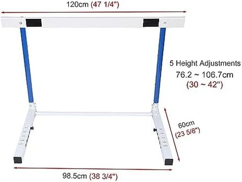 Height Adjustable Track and Field Hurdles - Sport Speed Training Equipment for All Ages, Ideal for Obstacle Courses and Jumping Drills in Kuwait