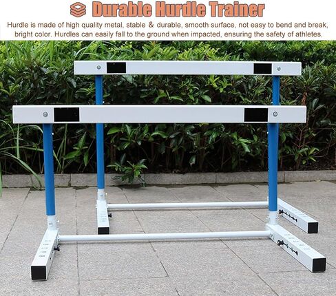 Adult Athletes Speed Agility Hurdles, Adjustable Track Field Hurdle for Training, Hurdles Trainer Soccer Training Equipment, Metal Obstacle in Kuwait