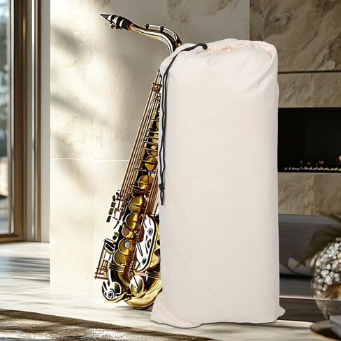 DOITOOL Alto Saxophone Drawstring Storage Bag Universal Design Cloth Saxophone Case for Musical Instruments Lightweight Multifunctional Pouch for Travel and Performances in Kuwait