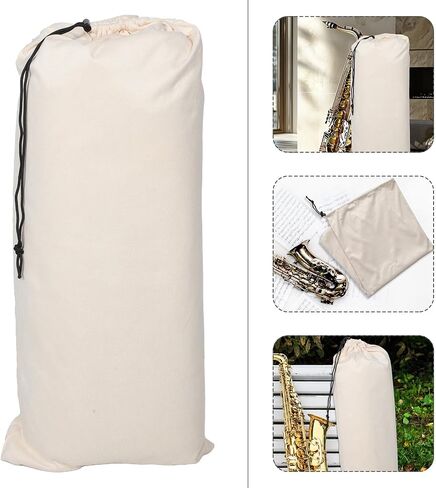 DOITOOL Alto Saxophone Drawstring Storage Bag Universal Design Cloth Saxophone Case for Musical Instruments Lightweight Multifunctional Pouch for Travel and Performances in Kuwait