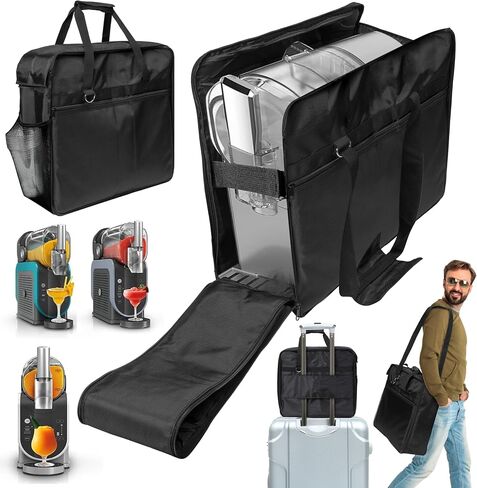 MALLMALL6 Carrying Bag Fit for Ninja Slushie Machine FS301 FS300 FS299, Portable Reusable Summer Travel Party Outdoor Tote for Side Opening Cover Waterproof Oxford Storage Bag to Frozen Drink Maker in Kuwait