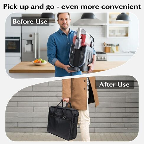 MALLMALL6 Carrying Bag Fit for Ninja Slushie Machine FS301 FS300 FS299, Portable Reusable Summer Travel Party Outdoor Tote for Side Opening Cover Waterproof Oxford Storage Bag to Frozen Drink Maker in Kuwait